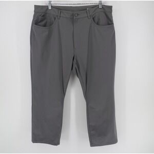 G/FORE Mens 5 Pocket Golf Pants Grey 36/30 Straight Leg Performance Trousers